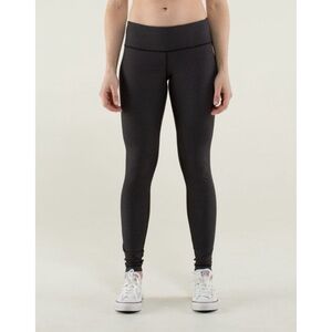 Lululemon Wunder Under Pant Diamond Dot Black White / Black 10